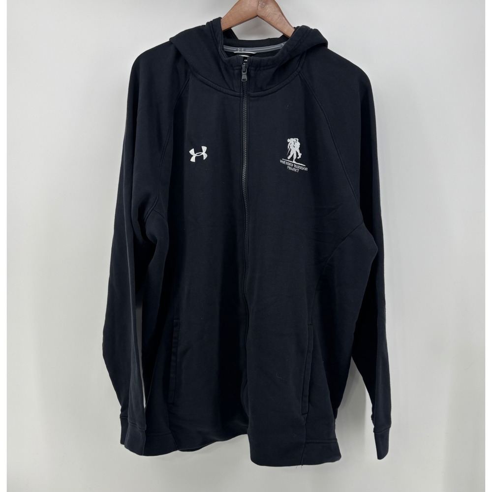 Under Armour Wounded Warrior Project Hoodie Men's XXL Full Zip Black